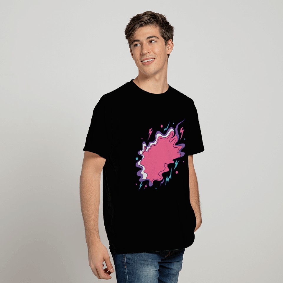 Vibrant Storm Cloud Illustration T Shirts