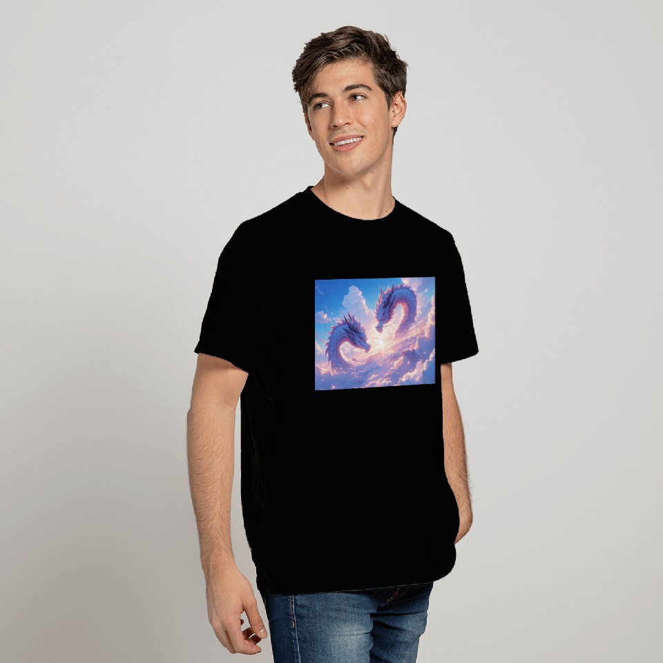 Celestial Dragon Duo T Shirts