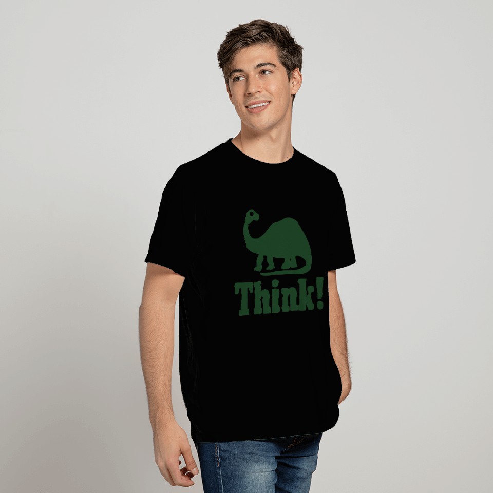 Brontosaurus Think Duo Color T Shirts