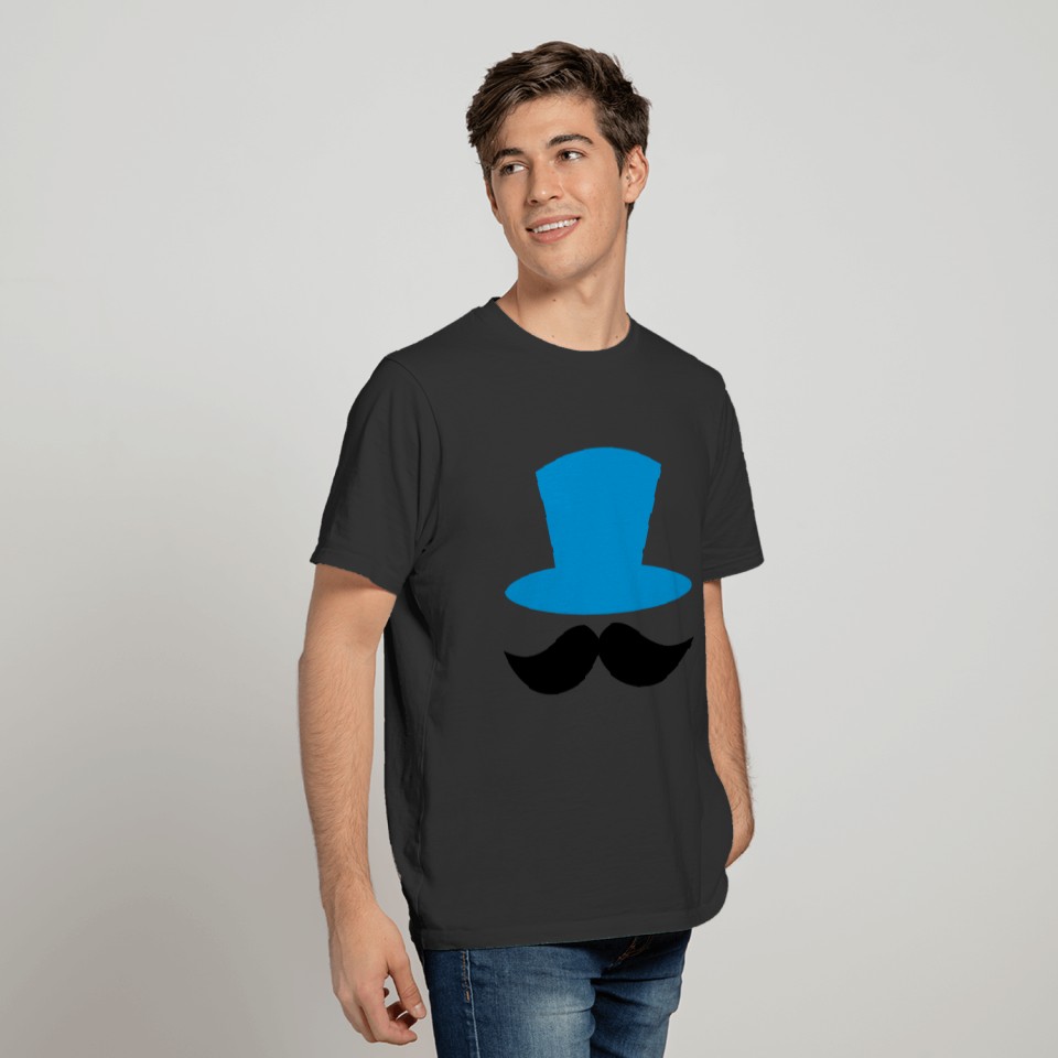 top hat and enormous moustache ringmaster T-shirt