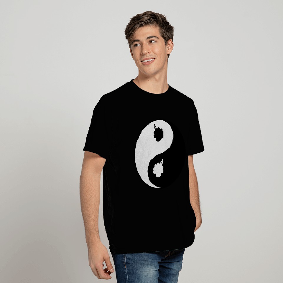 Afro Ying and Yang T Shirts