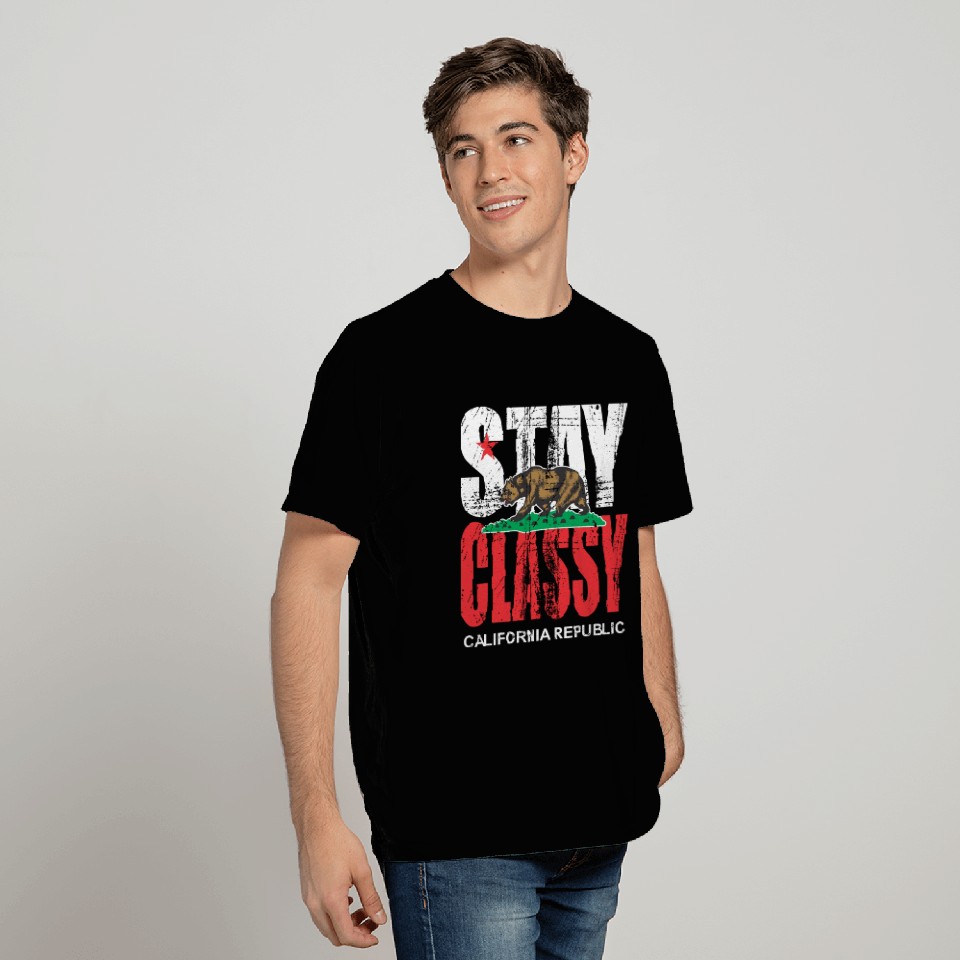 Stay Classy California Bear T Shirts