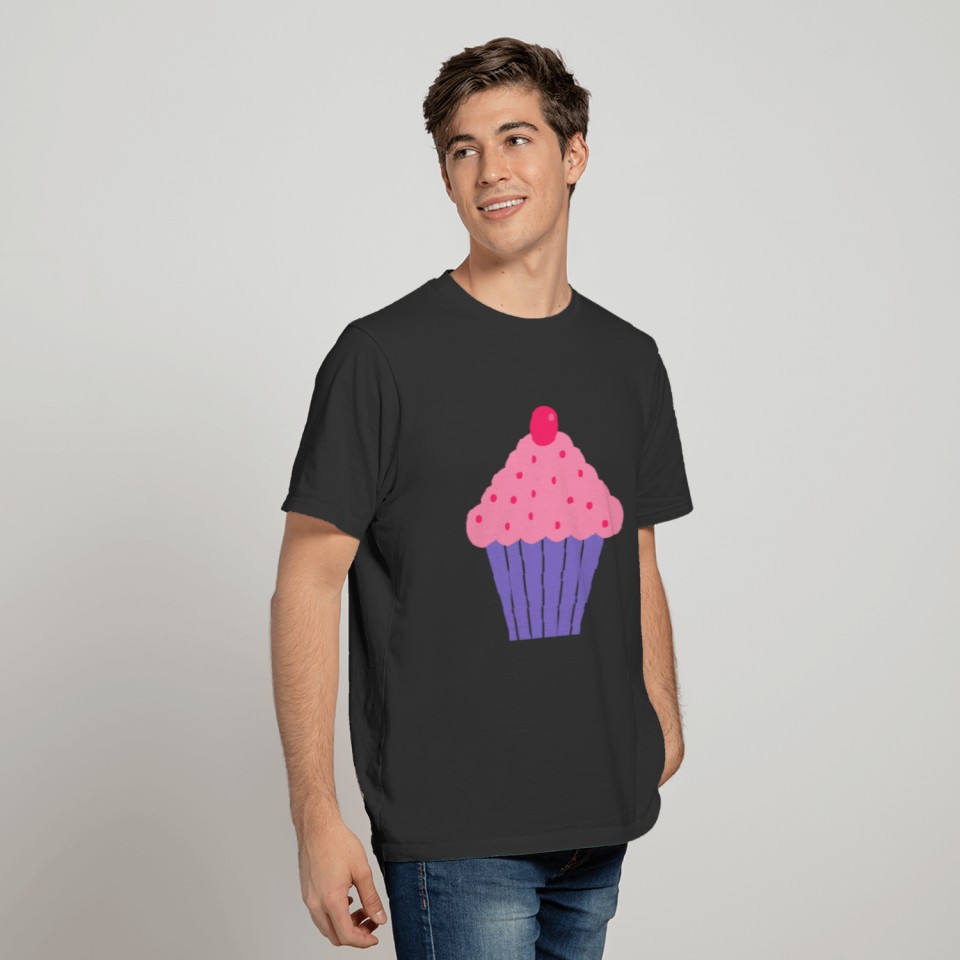 Pink and Purple Cupcake T-shirt