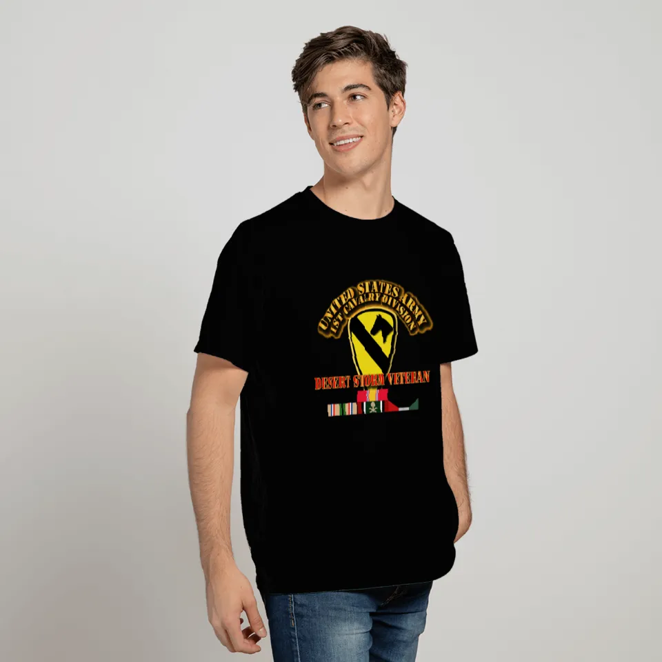 Army - 1st Cavalry Division - Desert Storm Veteran T Shirts