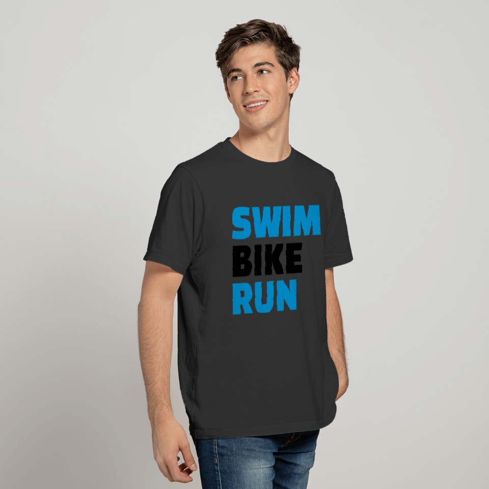 Swim bike run T-shirt
