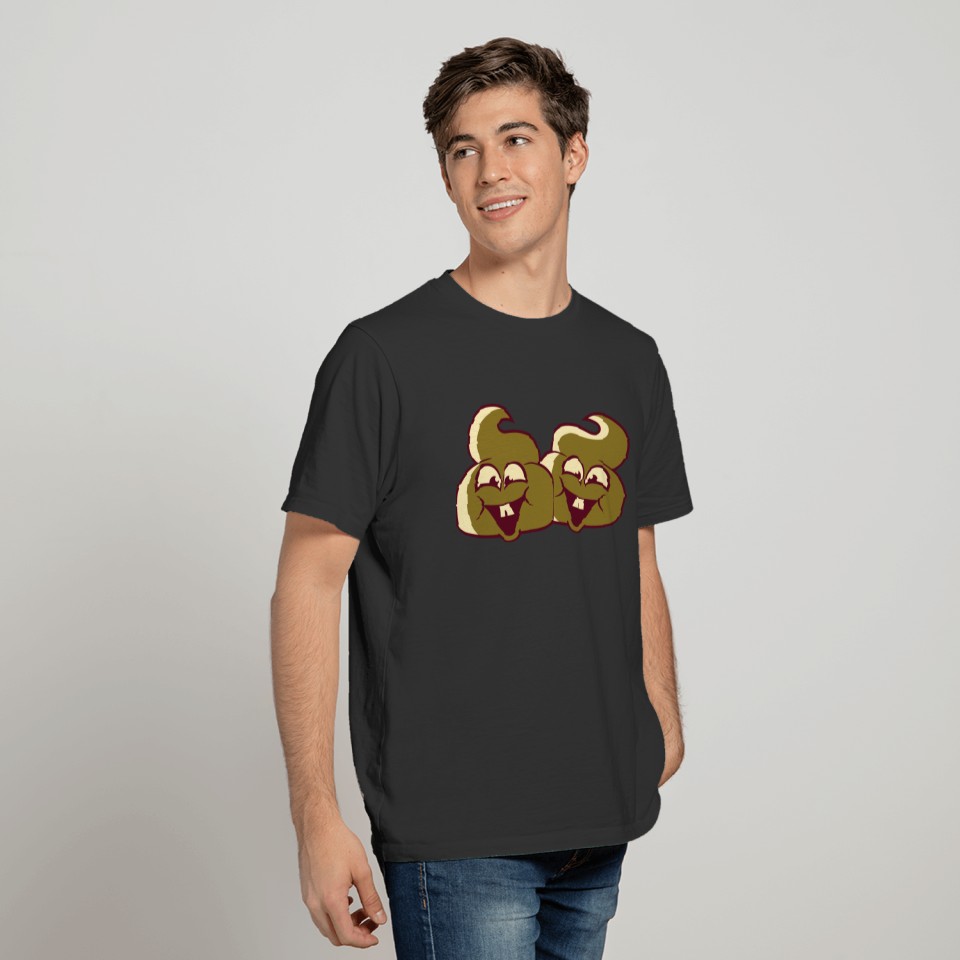Laughing cute cute 2 friends team couple brothers T Shirts