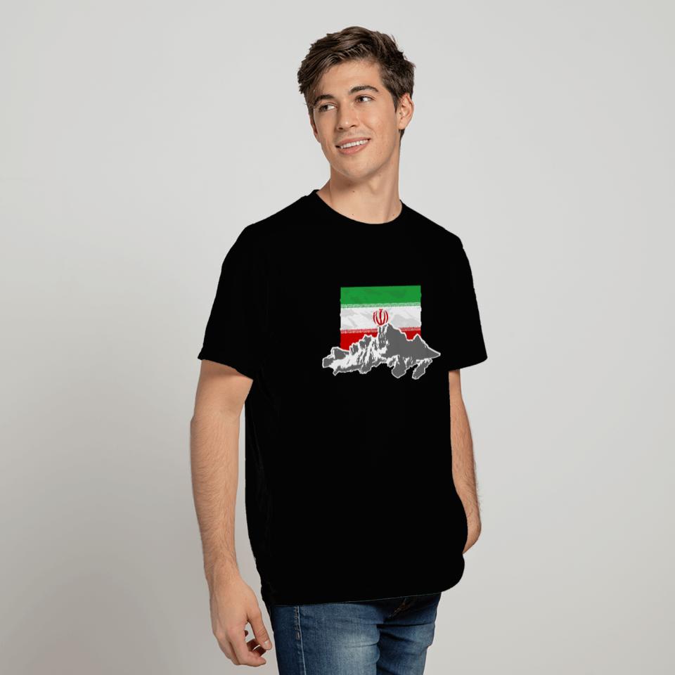 Iran - Flag & Mountains T Shirts