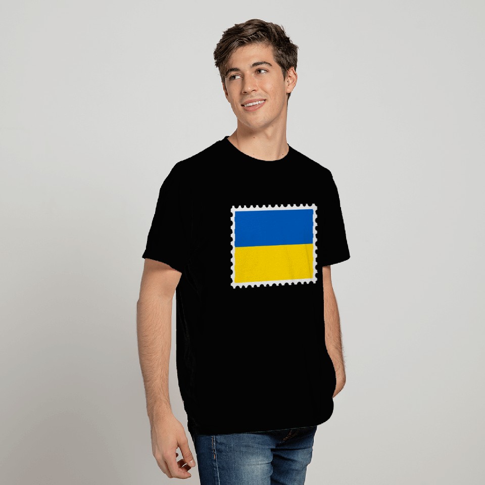 Ukraine flag stamp T Shirts