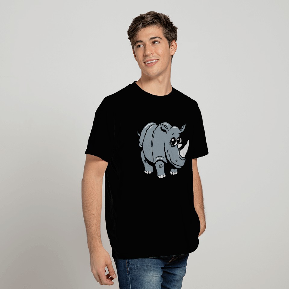 rhinoceros cute cute T Shirts