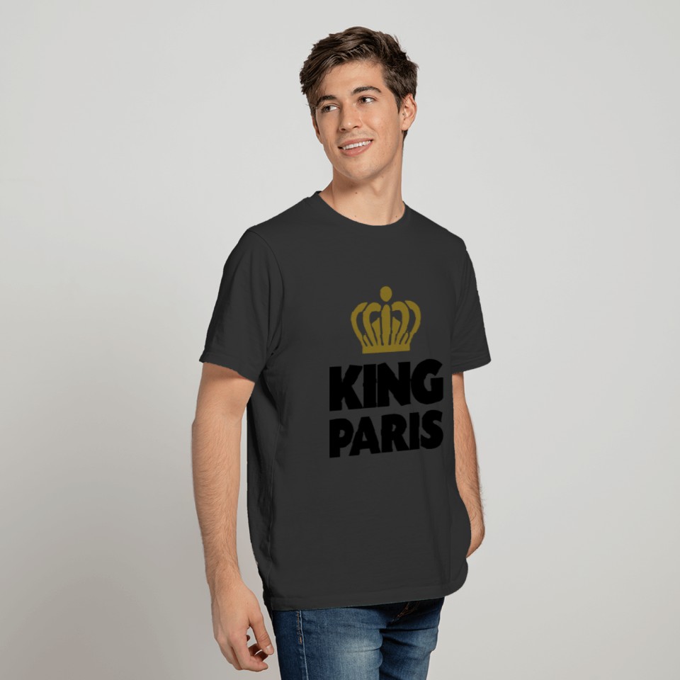 King paris name thing crown T-shirt