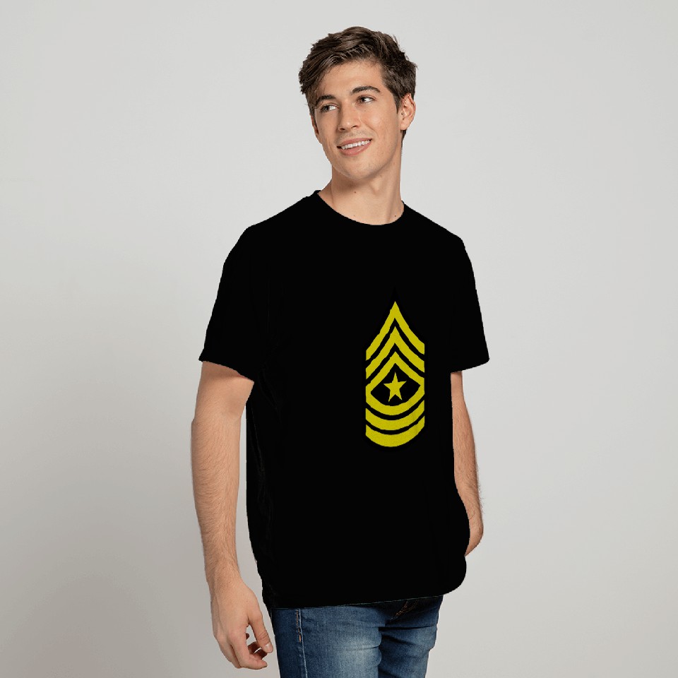 army rank patch sergeant major T Shirts