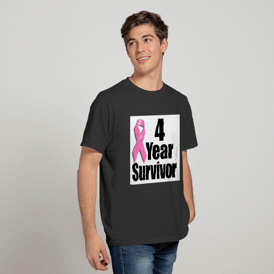 Breast Cancer - 4 Year Survivor T-shirt