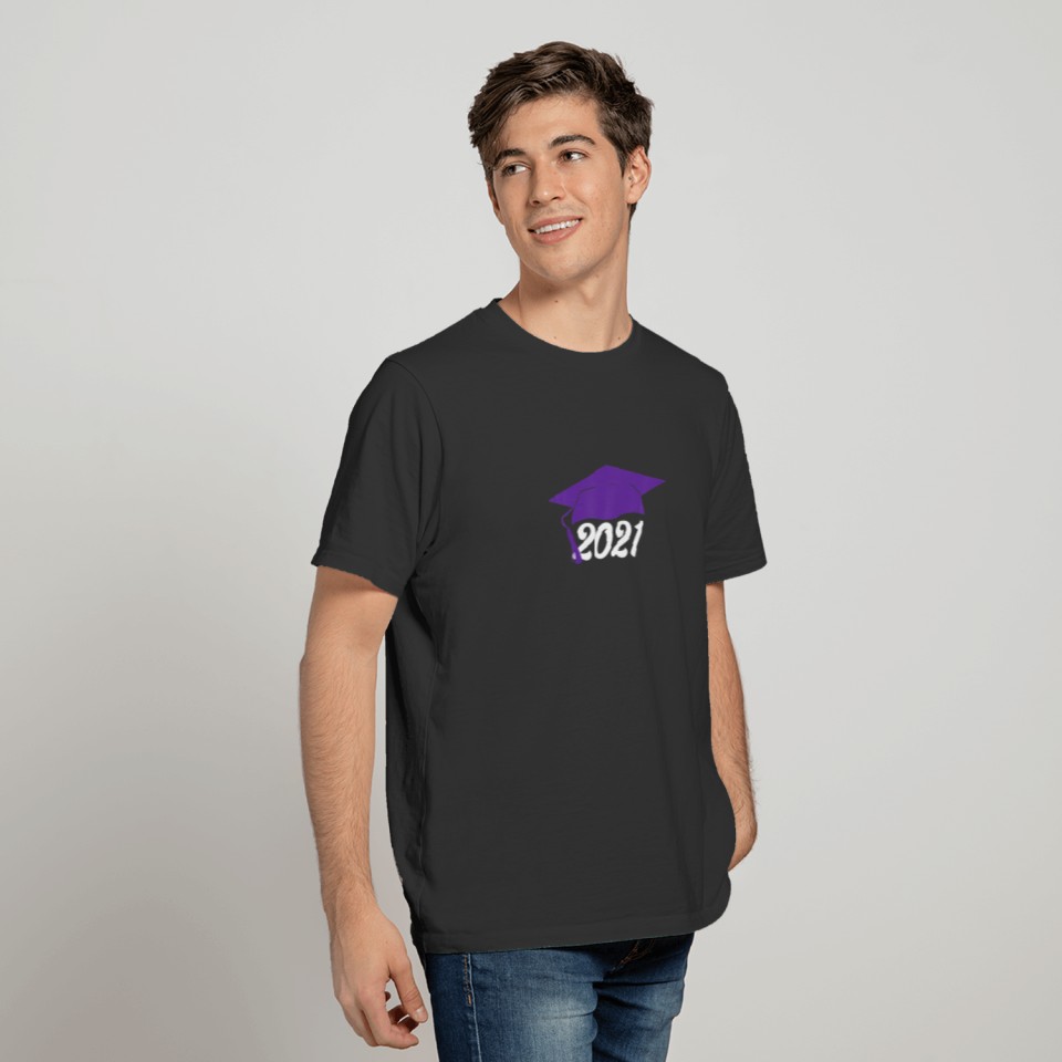 Class Of 2021 Purple Regalia Graduation T-shirt