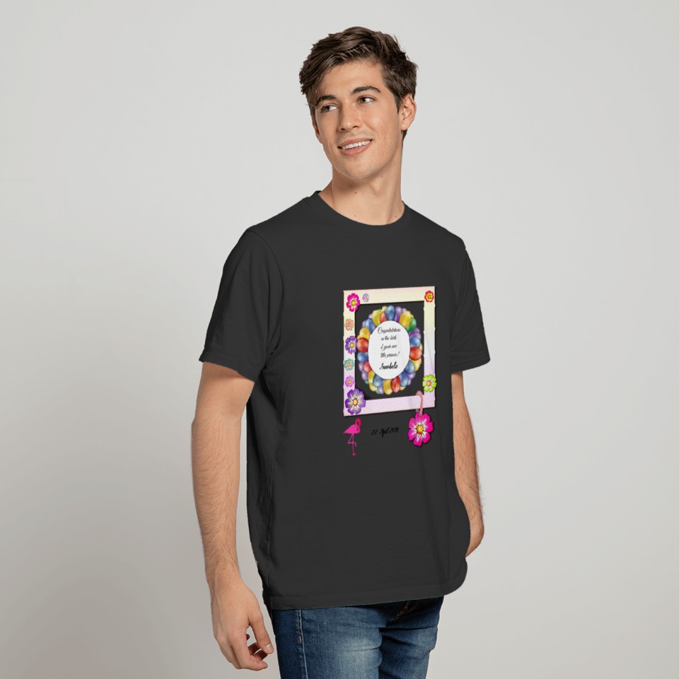 Gorgeous Elegant Floral Flamingo Personalize T-shirt