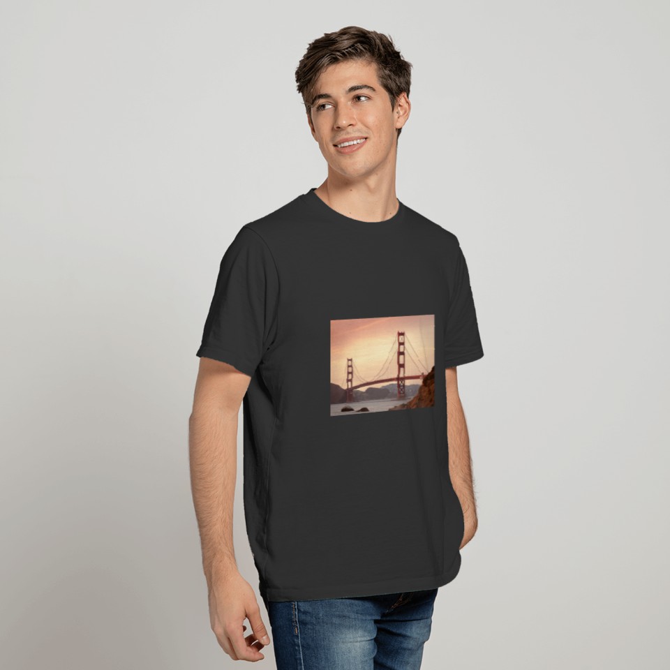 Iconic Bridge Golden Gate San Francisco California T-shirt