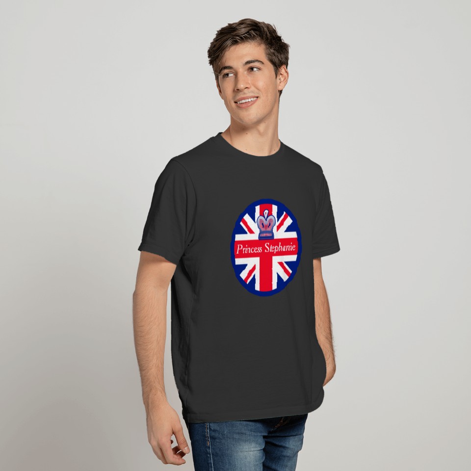 Personalised Princess Union Jack T-shirt