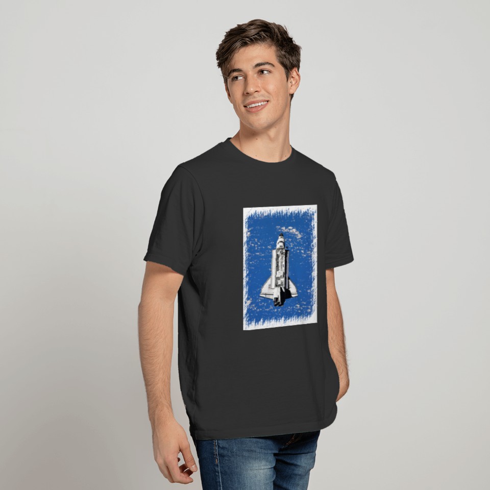 NASA Space Shuttle Discovery Earth Orbit T-shirt