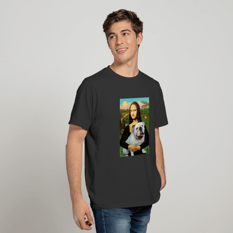English Bulldog 9 - Mona Lisa T-shirt