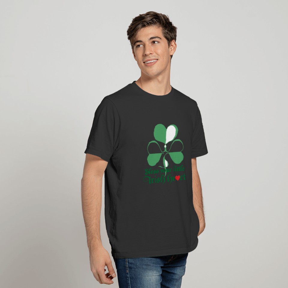 St Patricks Day Irish Heart 3/4 Sleeve T-shirt