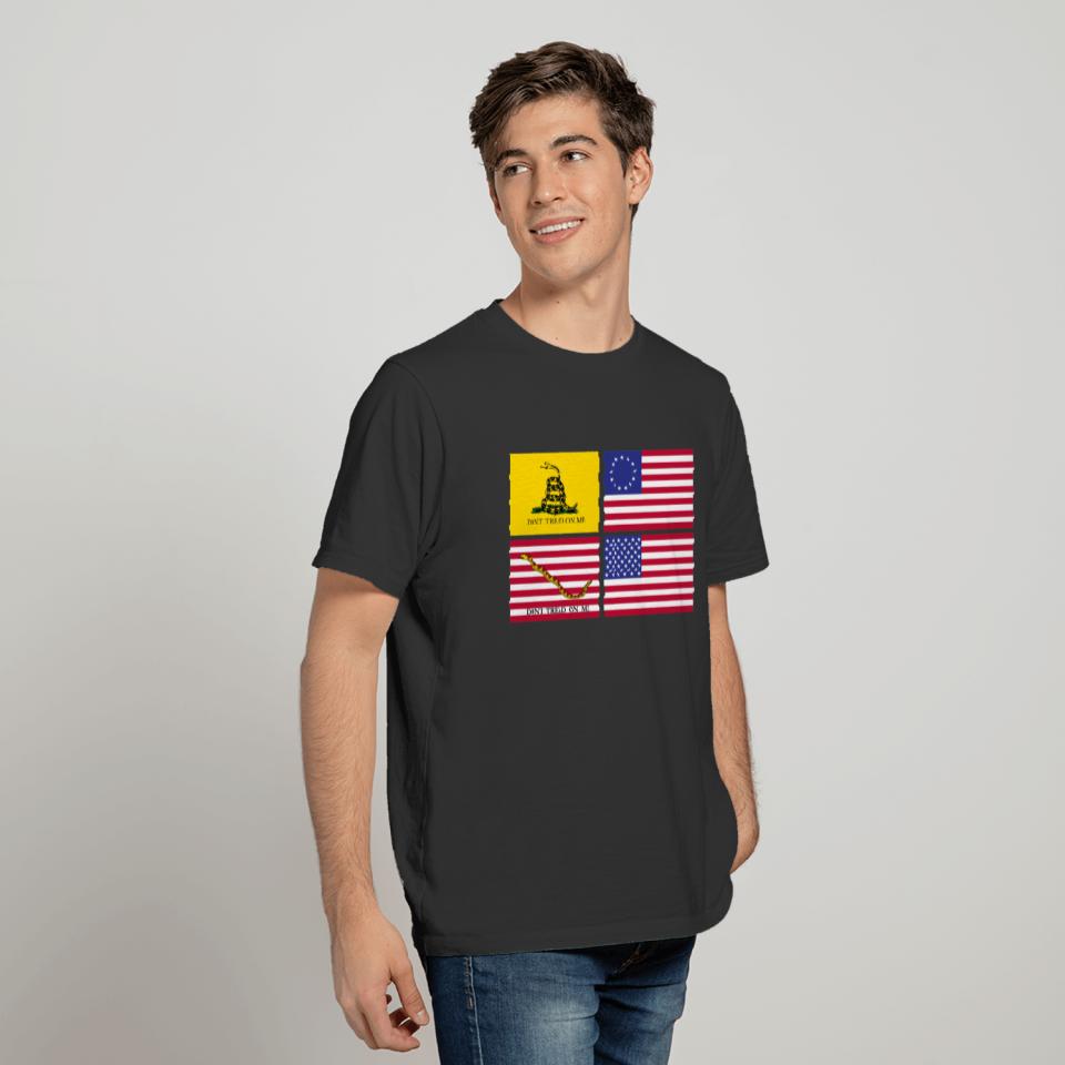 A History Of United States Flags T-shirt