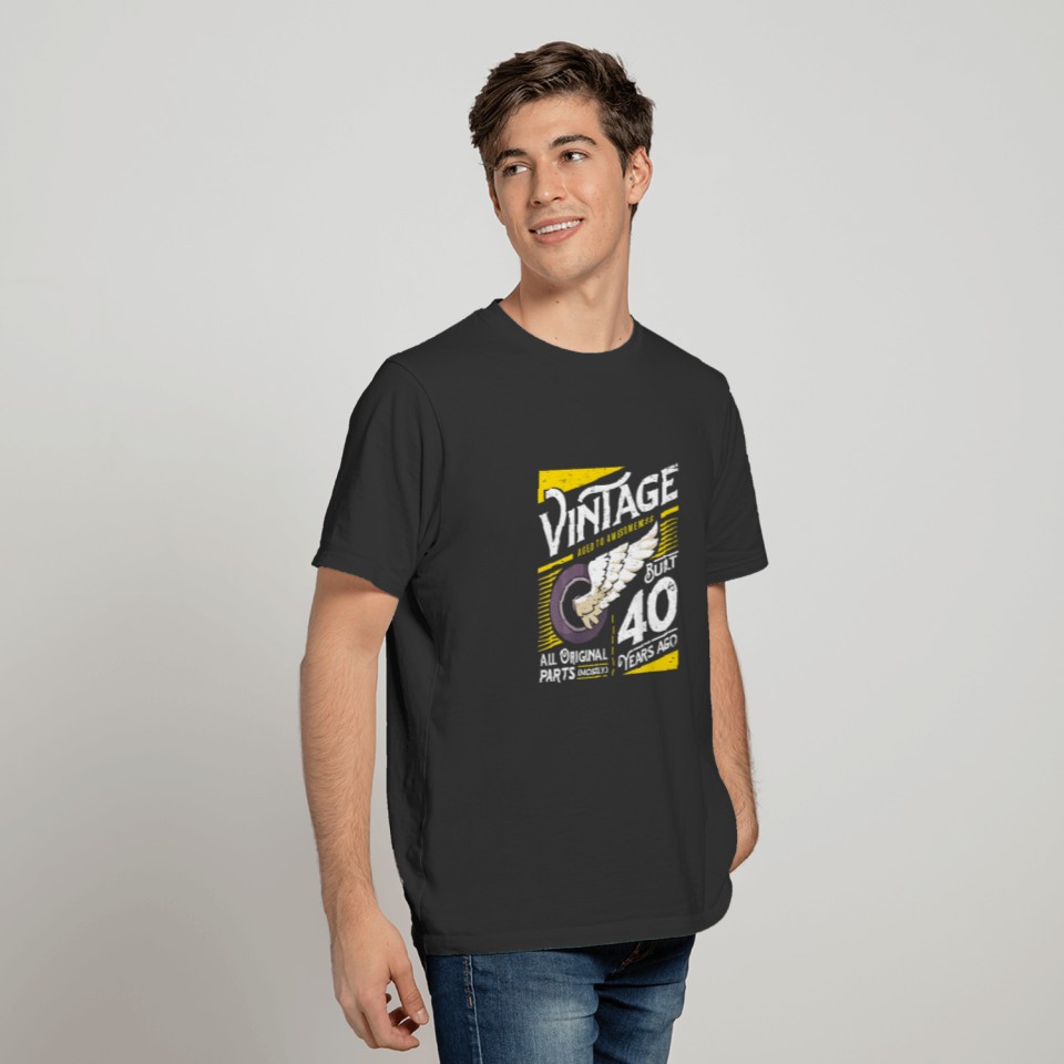 40 Years Vintage 40Th Birthday T-shirt