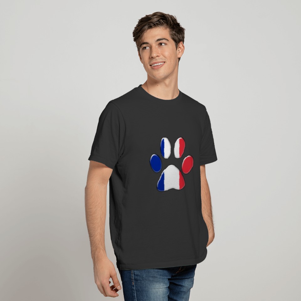 French patriotic cat T-shirt