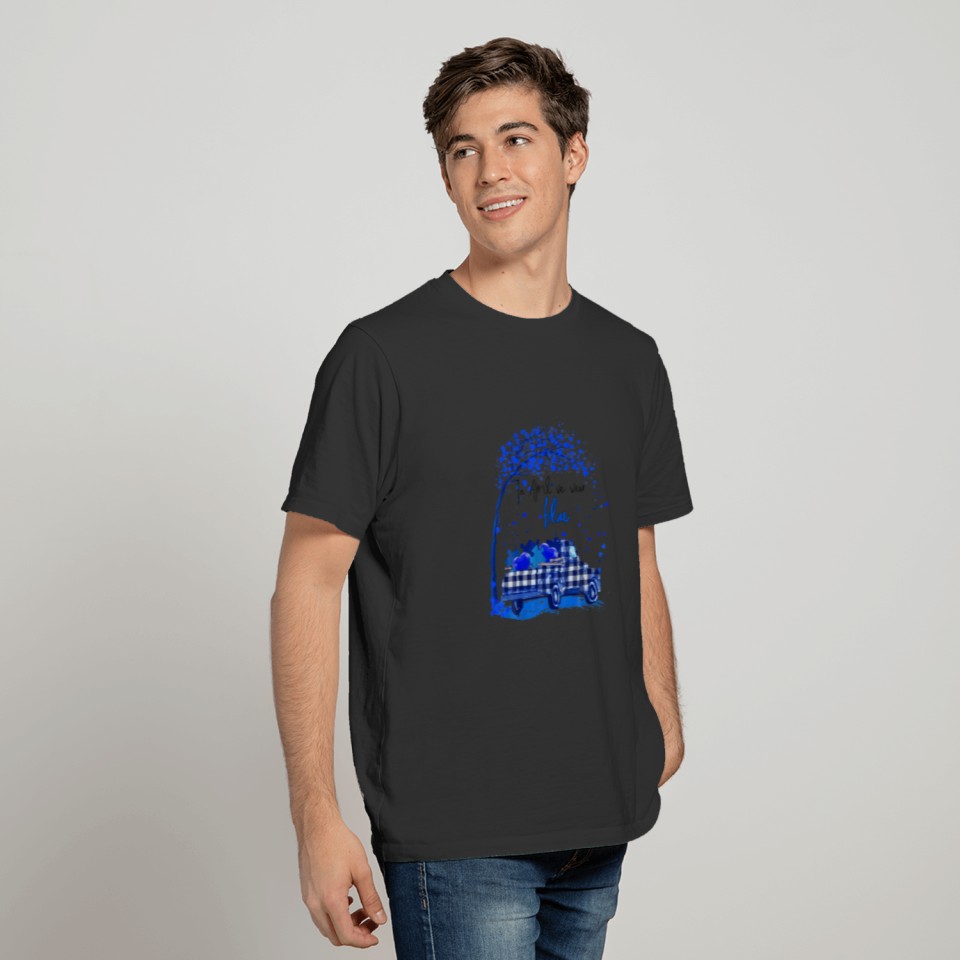 In April We Wear Blue Puzzle Truck Autism Awarenes T-shirt