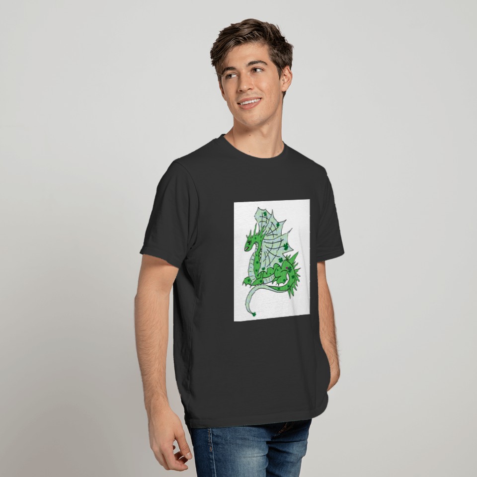 Dragon clover lady's T-shirt