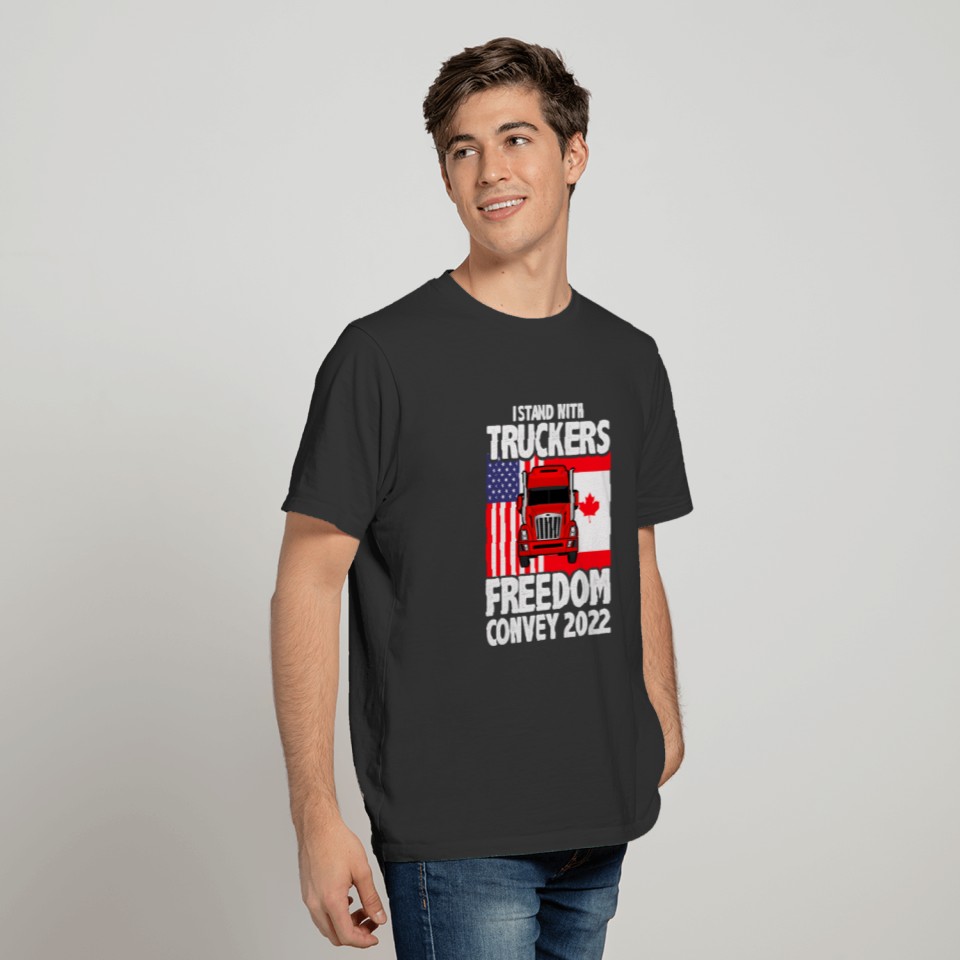 I Stand With Truckers Freedom Convoy 2022 T-shirt