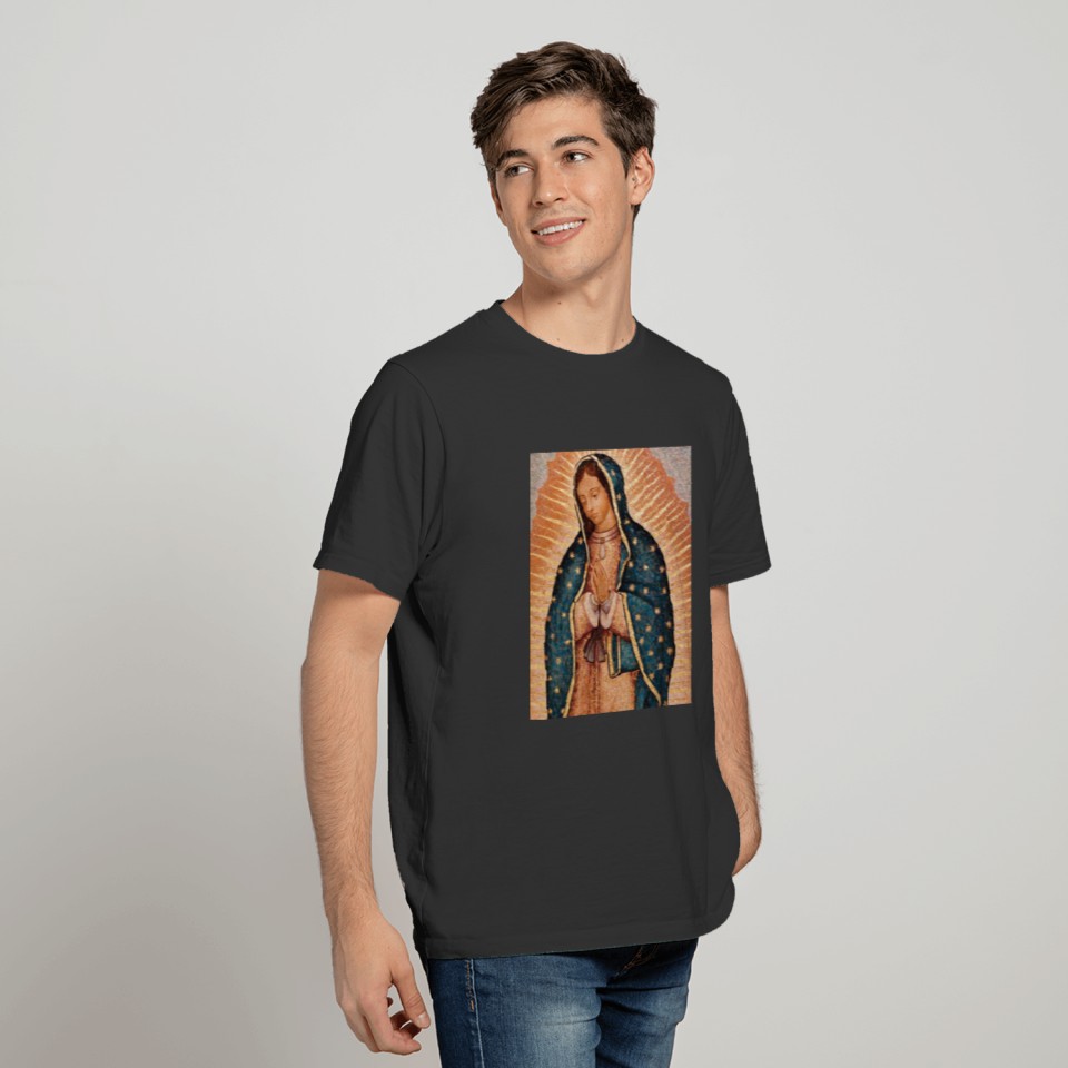 Spanish Guadalupe Mary Funeral Prayer Holy T-shirt