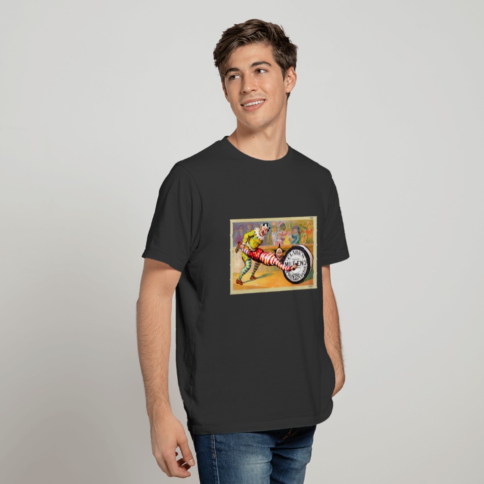 Victorian Sewing Clowns Spooling Around T-shirt