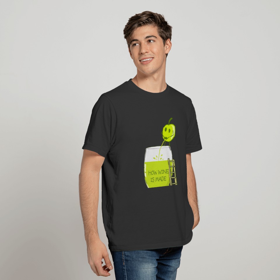 How Wine is Made Silly Design T-shirt