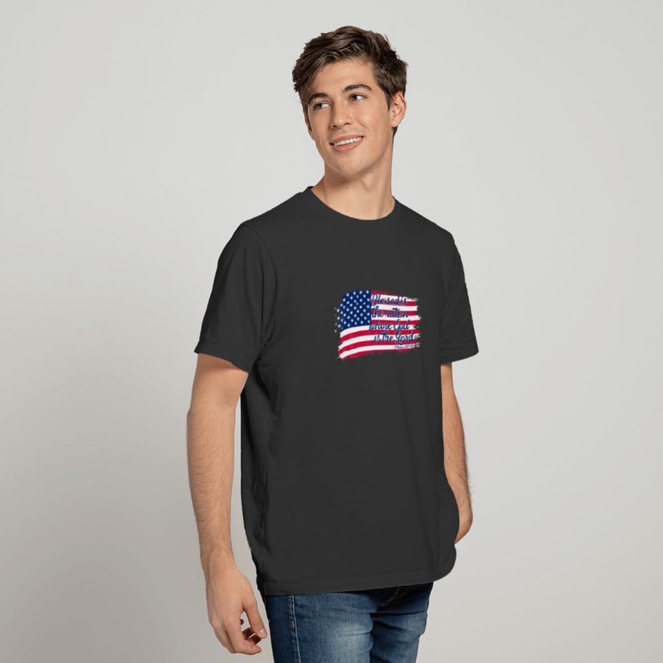 Blessed Is The Nation Whose God Is The Lord Patrio T-shirt