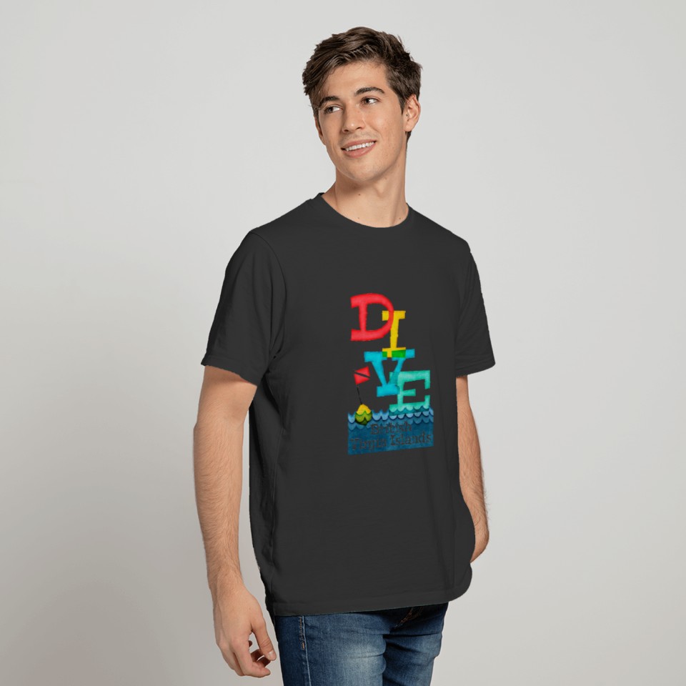British Virgin Islands Dive - Colorful Scuba T-shirt