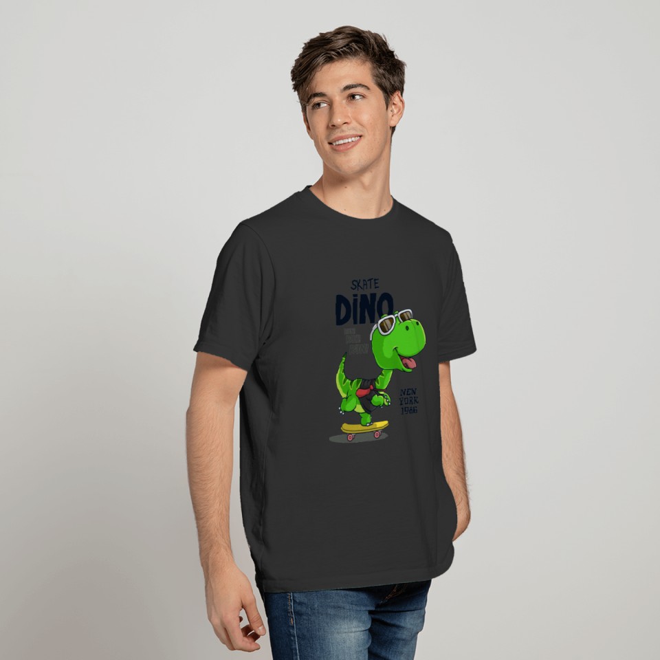 Dinosaur Skating T-shirt