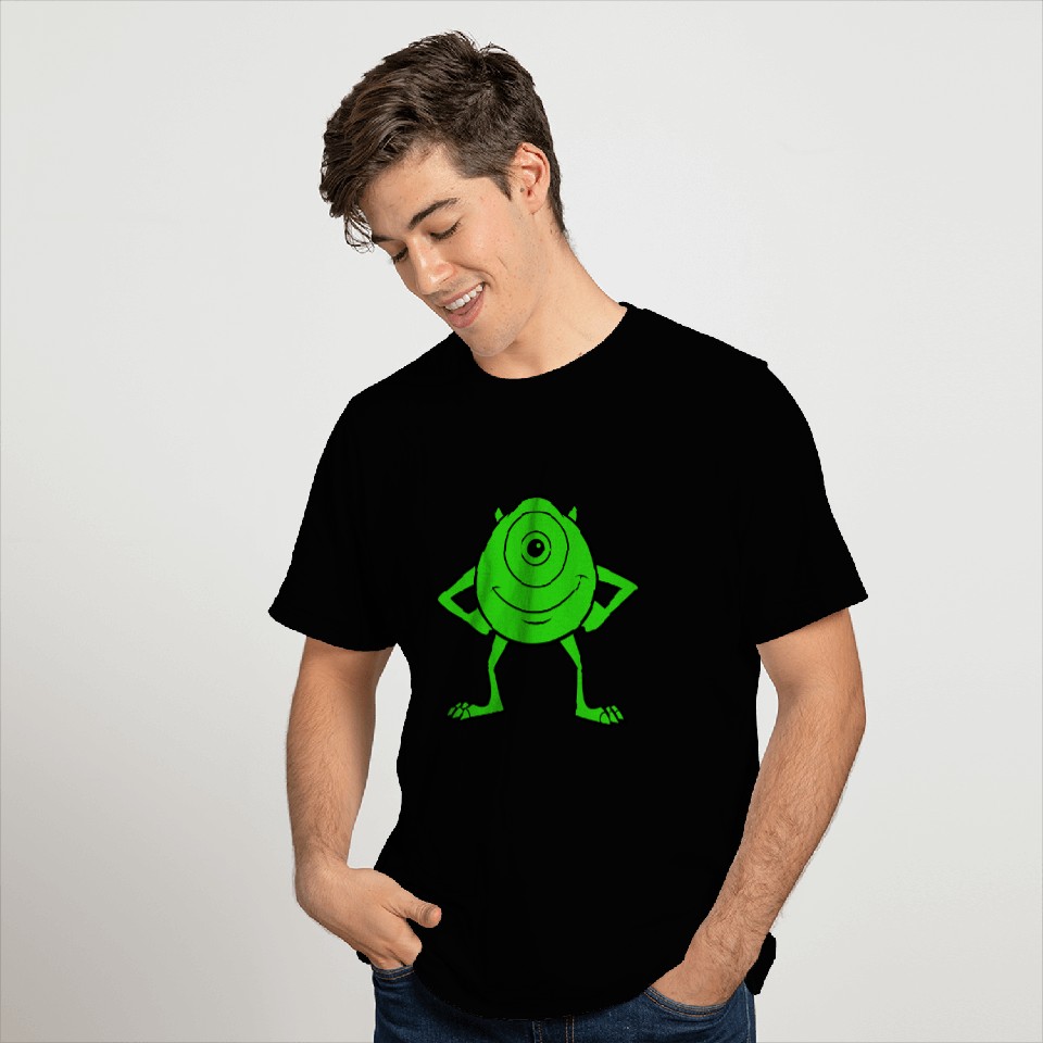 Disney Pixarss Monsters Inc. Mike Wazowski Cyclops Retro T-Shirts