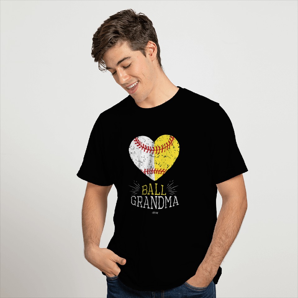 Baseball Gift Mom Funny Baseball Ball Funny Grandma Softball T-Shirts