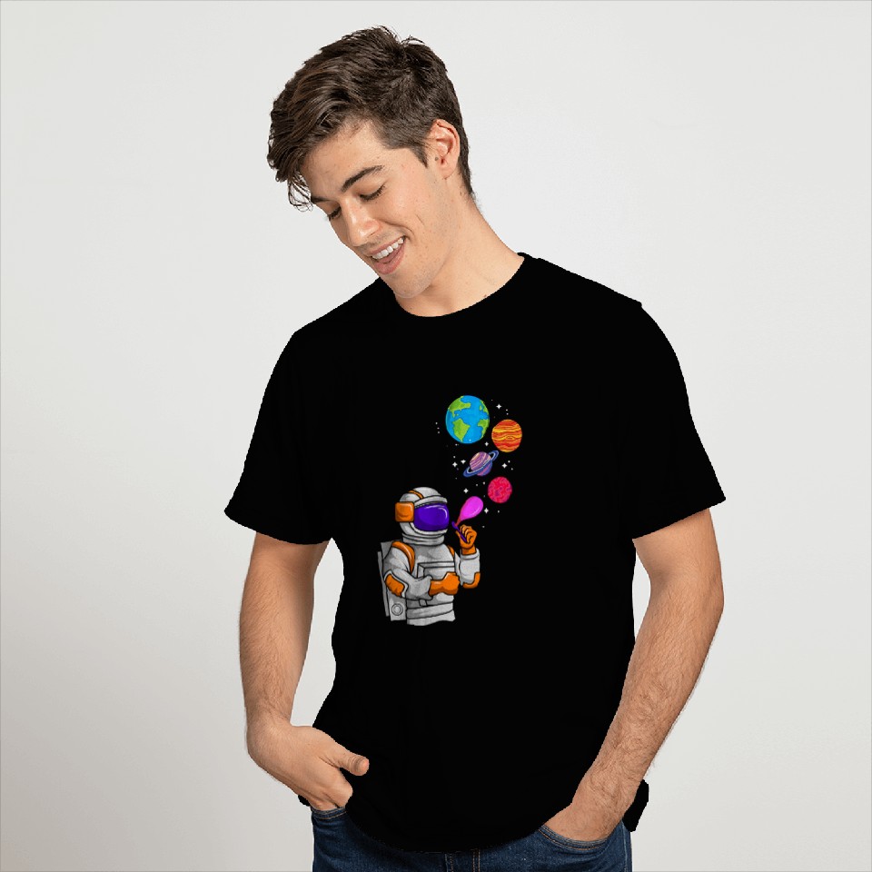 Astronauts Making Planet Soap Balloons T-Shirts