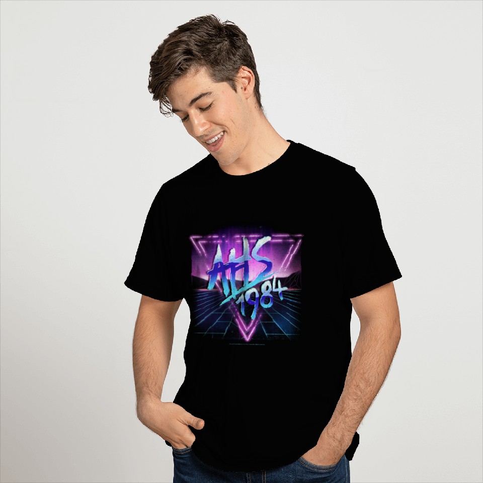 American Horror Story 1984 Neon Grid Logo T-Shirt