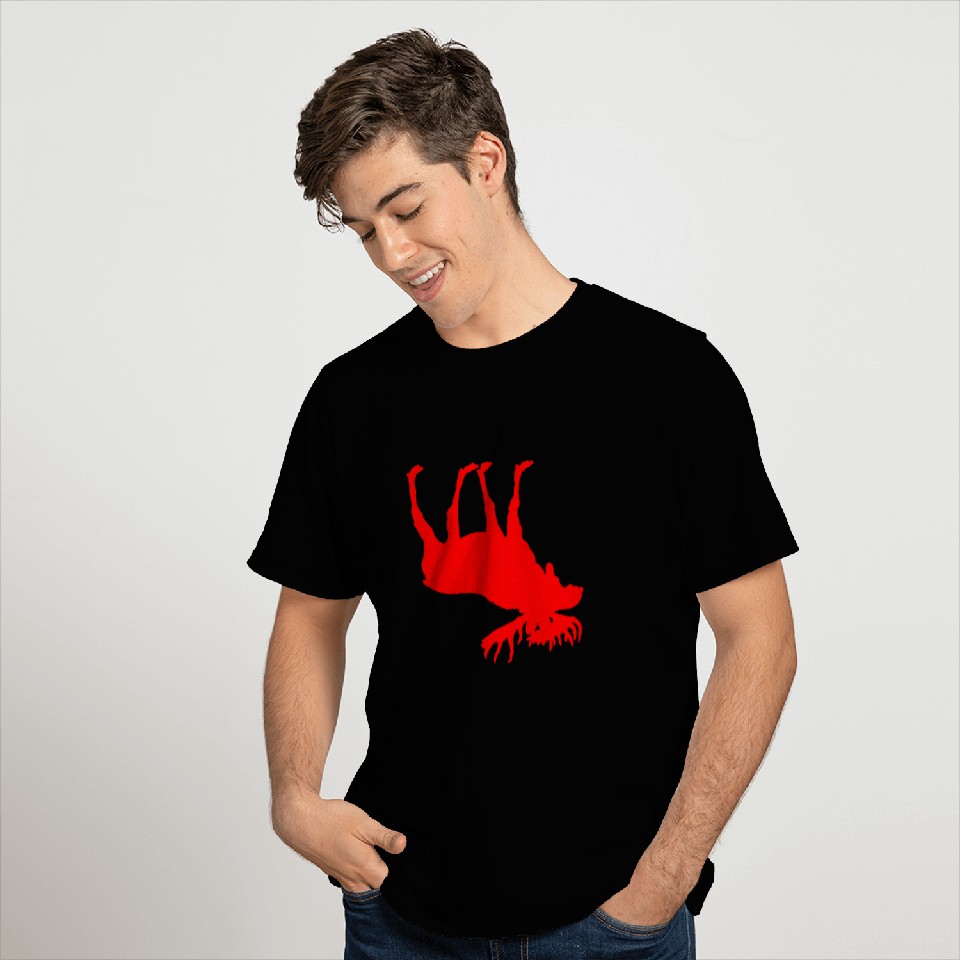 Upside Down Moose Zoologist Red World Moose Day T-Shirts