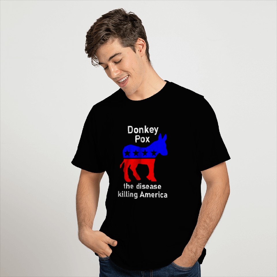 Donkey Pox donkey political funny 2satire T-Shirts