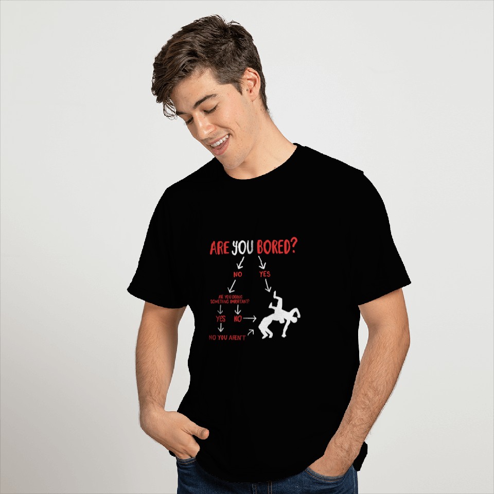 Sport Wrestling Are You Bored Wrestler Funny Wrestling T-Shirts