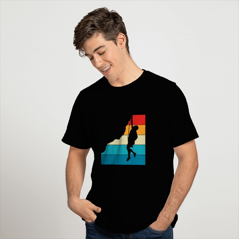 Mountain Climber Boulder Sports Hobby Retro Rock Climbing 9 T-Shirts