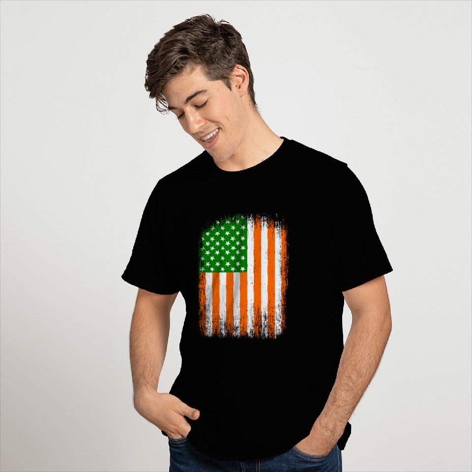 Irish American Flag T Shirts