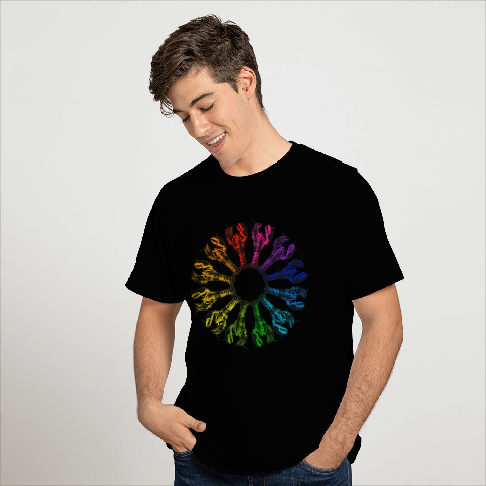 Lobster Color Wheel T Shirts