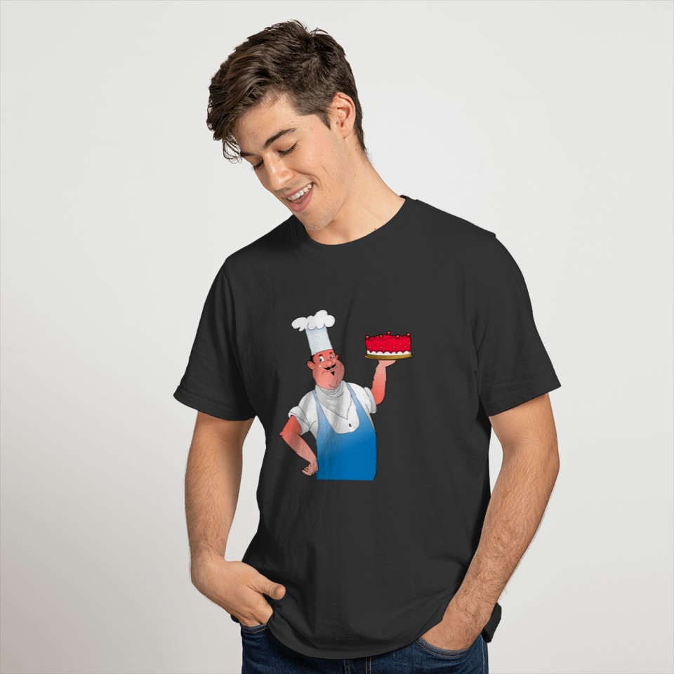 Cartoon chef thinking T-shirt