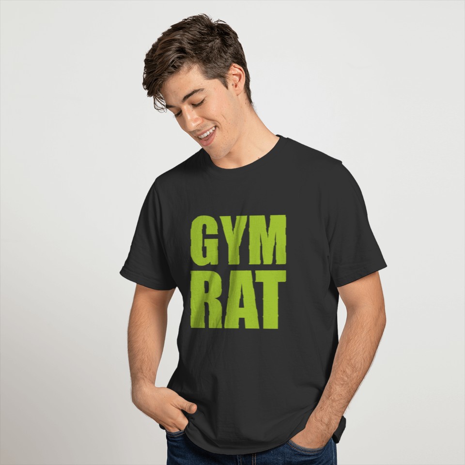 Gym Rat - Green T Shirts