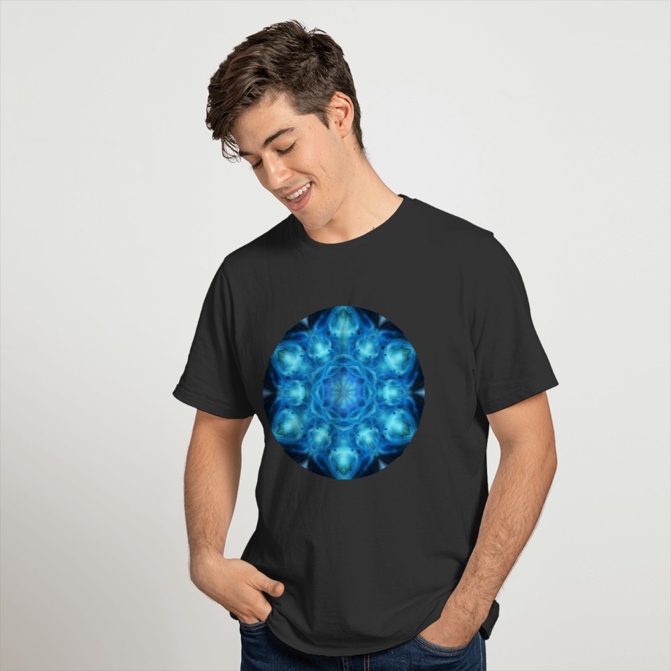 Blue Nova Mandala T Shirts