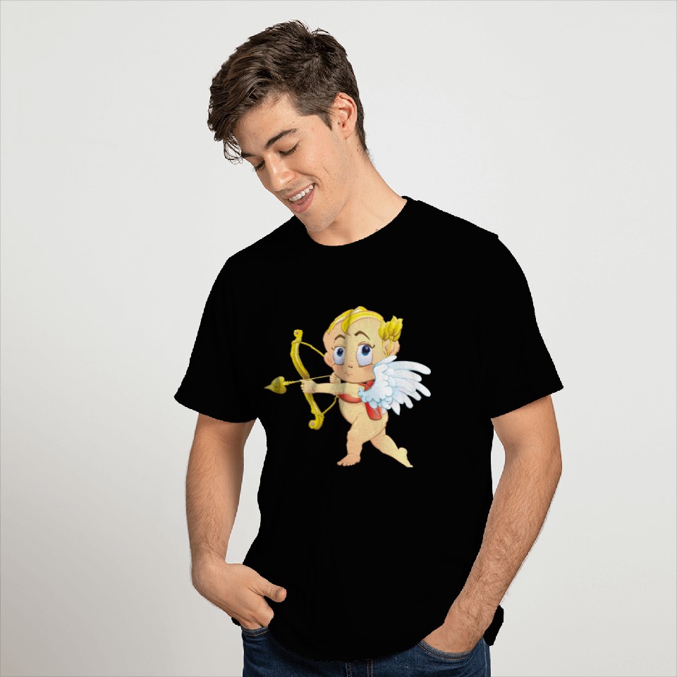 cupid-heart-onion-smile-bow-wings T Shirts