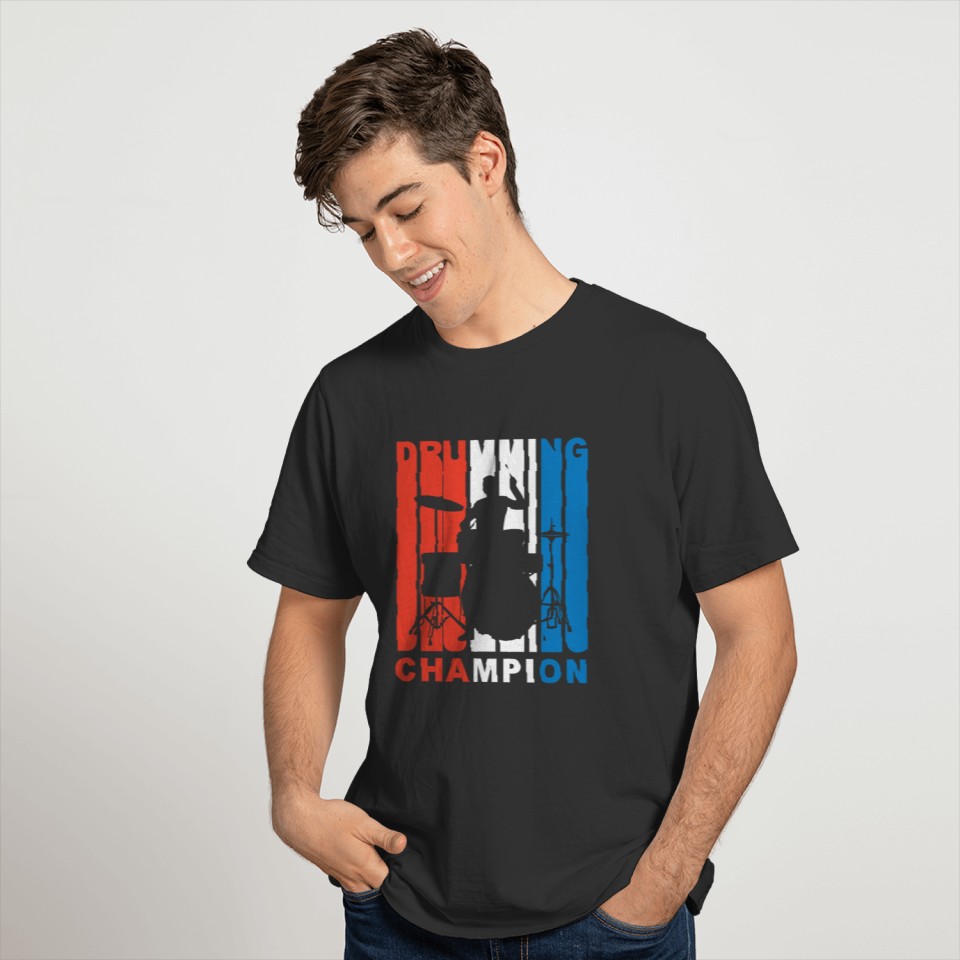 Red White And Blue Drumming Champion T-shirt